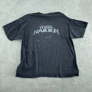 Vintage Tomb Raider back hit 01' Hanes Beefy-T Lara Croft  T-Shirt XL  4645